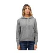 Geborduurde hoodie sweatshirt MC2 Saint Barth , Gray , Dames