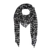 Trapezio Voile Foulard Art Manila Grace , Black , Unisex