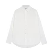 Witte Overshirt Blouse Halfboy , White , Dames