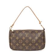 Pre-owned Canvas handbags Louis Vuitton Vintage , Brown , Dames