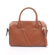 Pre-owned Leather handbags Valentino Vintage , Brown , Dames