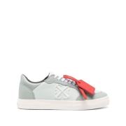 Mint Groene Sneaker met Kleurblok Ontwerp Off White , Multicolor , Her...