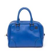 Pre-owned Leather shoulder-bags Loewe Pre-owned , Blue , Dames