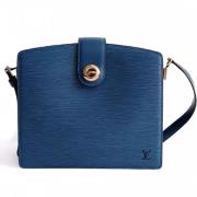 Pre-owned Leather crossbody-bags Louis Vuitton Vintage , Blue , Dames