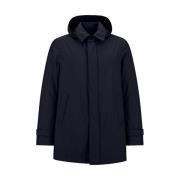 Laminar GoreTex Carcoat in Blauw Herno , Blue , Heren