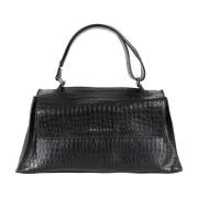 Leren Tas Orciani , Black , Dames