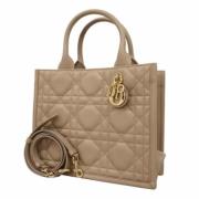 Pre-owned Leather dior-bags Dior Vintage , Beige , Dames