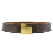 Pre-owned Fabric belts Louis Vuitton Vintage , Brown , Heren