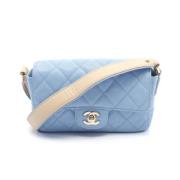 Pre-owned Fabric chanel-bags Chanel Vintage , Blue , Dames