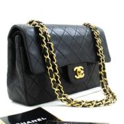 Pre-owned Leather chanel-bags Chanel Vintage , Black , Dames