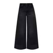 High-Waisted Jeans Sofie Rag & Bone , Black , Dames