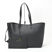 Pre-owned Leather totes Yves Saint Laurent Vintage , Black , Dames