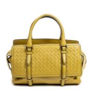 Pre-owned Leather handbags Bottega Veneta Vintage , Yellow , Dames