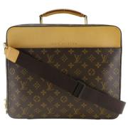 Pre-owned Fabric handbags Louis Vuitton Vintage , Brown , Heren