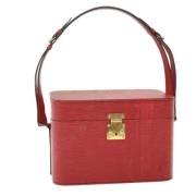 Pre-owned Leather shoulder-bags Louis Vuitton Vintage , Red , Dames