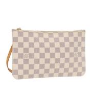 Pre-owned Canvas pouches Louis Vuitton Vintage , White , Dames