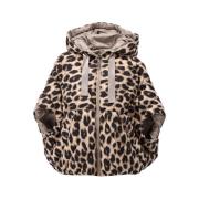 Luipaard Puffer Jas K-Design , Brown , Dames