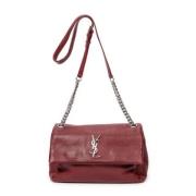 Pre-owned Leather shoulder-bags Yves Saint Laurent Vintage , Red , Dam...