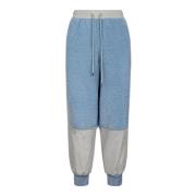 Kleur blokspoorbroek, taps toelopende pijp JW Anderson , Blue , Dames