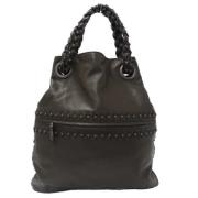 Pre-owned Leather shoulder-bags Bottega Veneta Vintage , Brown , Dames