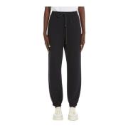 Katoenen joggers met elastische tailleband Max Mara , Blue , Dames