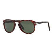 Opvouwbare zonnebril Havana/Crystal Green Persol , Brown , Unisex