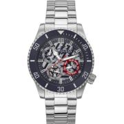 Roestvrijstalen herenhorloge zilverkleur Guess , Gray , Heren