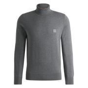 Zachte Ademende Rolhals Trui Hugo Boss , Gray , Heren