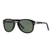 Opvouwbare zonnebril Zwart/Kristal Grijs Groen Persol , Black , Unisex