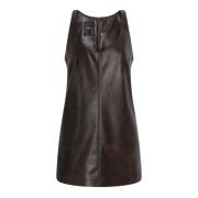 Elegante Jurk Mod. Diricco Pinko , Brown , Dames