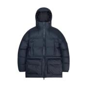 Alta Lange Puffer Cargo Jas Rains , Blue , Dames