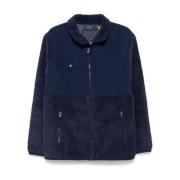 Midnight Blue Fleece Sweater met Rits Polo Ralph Lauren , Blue , Heren