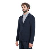 Blauwe Cardigan Gebreid Blazer Hybride Selected Homme , Blue , Heren