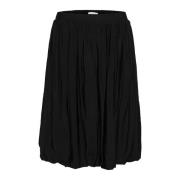 Zwarte Elastische Taille Rok Slsija Soaked in Luxury , Black , Dames