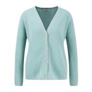 Kasjmier Ribgebreide Jas Fynch-Hatton , Blue , Dames