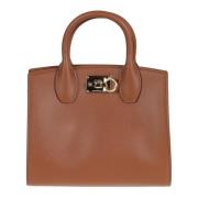 Bruine Studio Box Tassen Salvatore Ferragamo , Brown , Dames