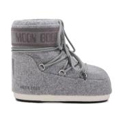 Grijze Logo Print Winterlaarzen Moon Boot , Gray , Dames