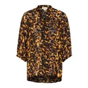 Blouse met schildpadprint en 3/4 mouwen Soaked in Luxury , Multicolor ...