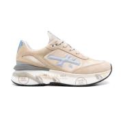 Nylon en Suède Sneakers Premiata , Beige , Dames