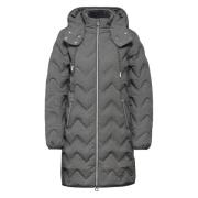 Zigzag Gewatteerde Hoodiejas Street One , Gray , Dames