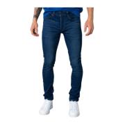 Klassieke Slim Fit Blauwe Jeans voor Mannen Only & Sons , Blue , Heren