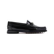 Zwarte leren loafers voor vrouwen Tod's , Black , Dames