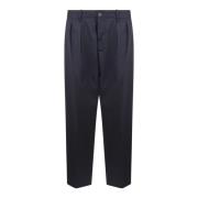 Wollen Baggy Broek Fw24 Nine In The Morning , Blue , Heren