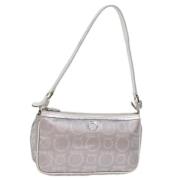 Pre-owned Leather shoulder-bags Salvatore Ferragamo Pre-owned , Gray ,...