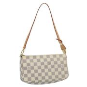 Pre-owned Canvas pouches Louis Vuitton Vintage , Beige , Dames