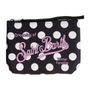 Neopreen clutch met print en rits MC2 Saint Barth , Black , Dames