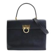 Pre-owned Leather handbags Salvatore Ferragamo Pre-owned , Black , Dam...