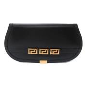 Pre-owned Leather clutches Versace Pre-owned , Black , Dames