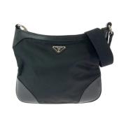 Pre-owned Canvas crossbody-bags Prada Vintage , Black , Dames