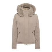 Tech Bontjas Beige met Logo RefrigiWear , Beige , Dames